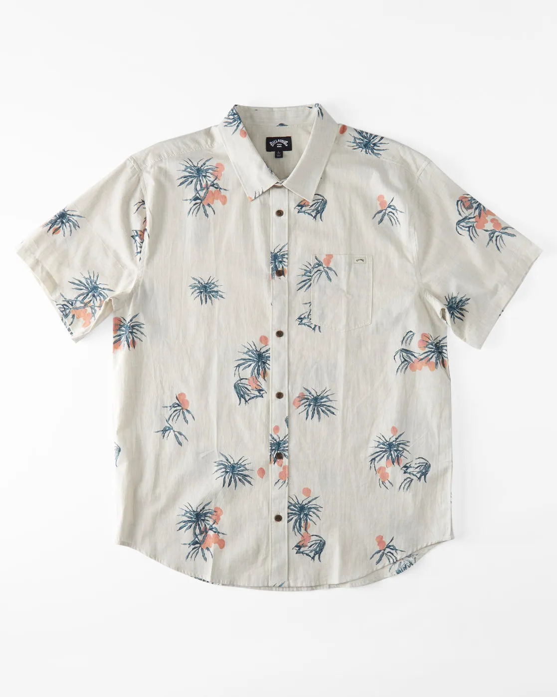 Boys Sundays Mini Short Sleeve Shirt - Oyster