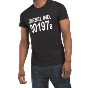 Diesel Men's Diego Maglietta Tee Logo Graphic Print Cotton T-Shirt