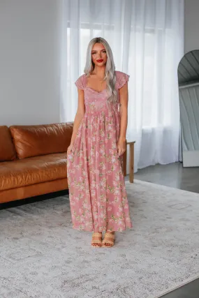 Edwina Maxi Dress - Peony Mix