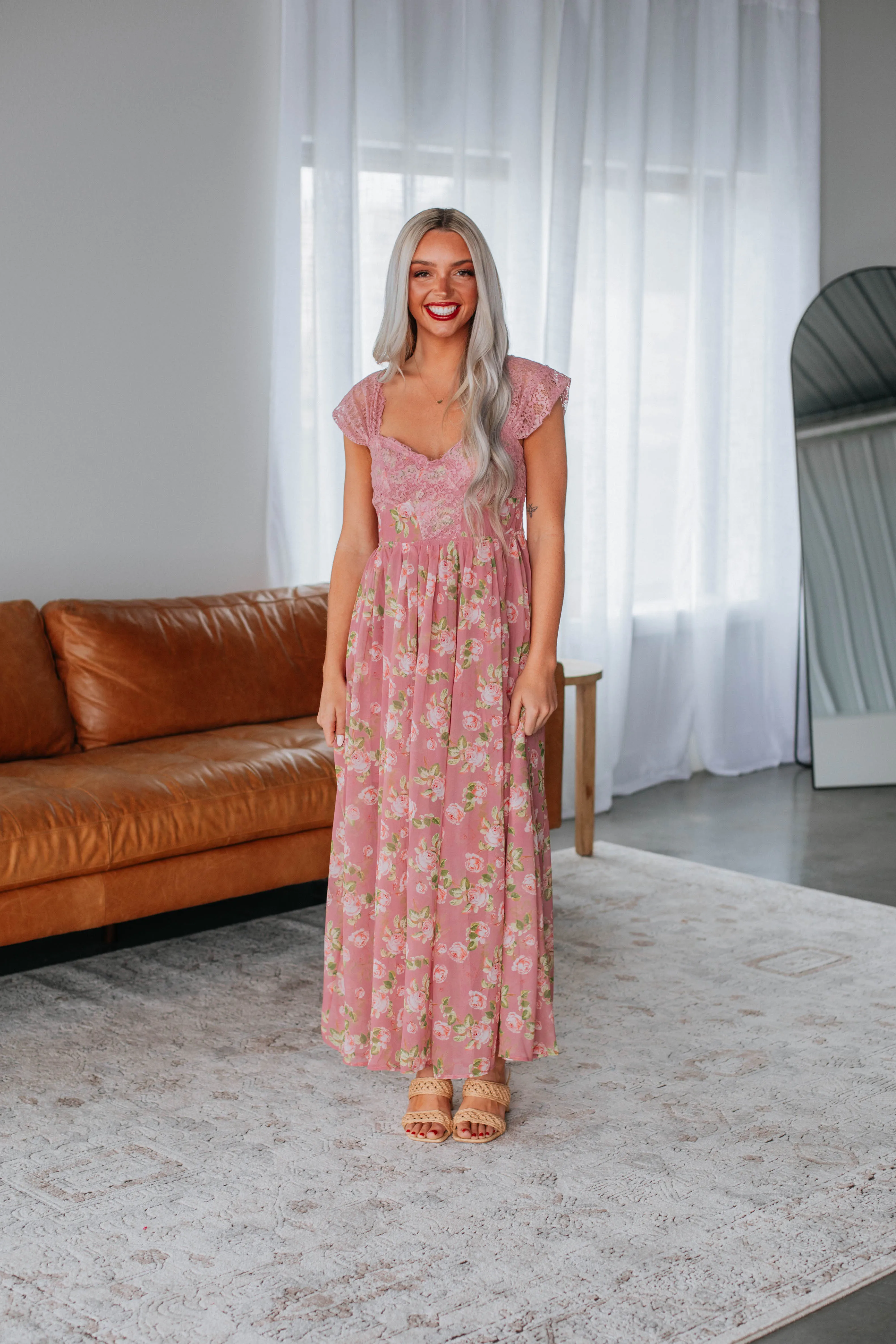 Edwina Maxi Dress - Peony Mix