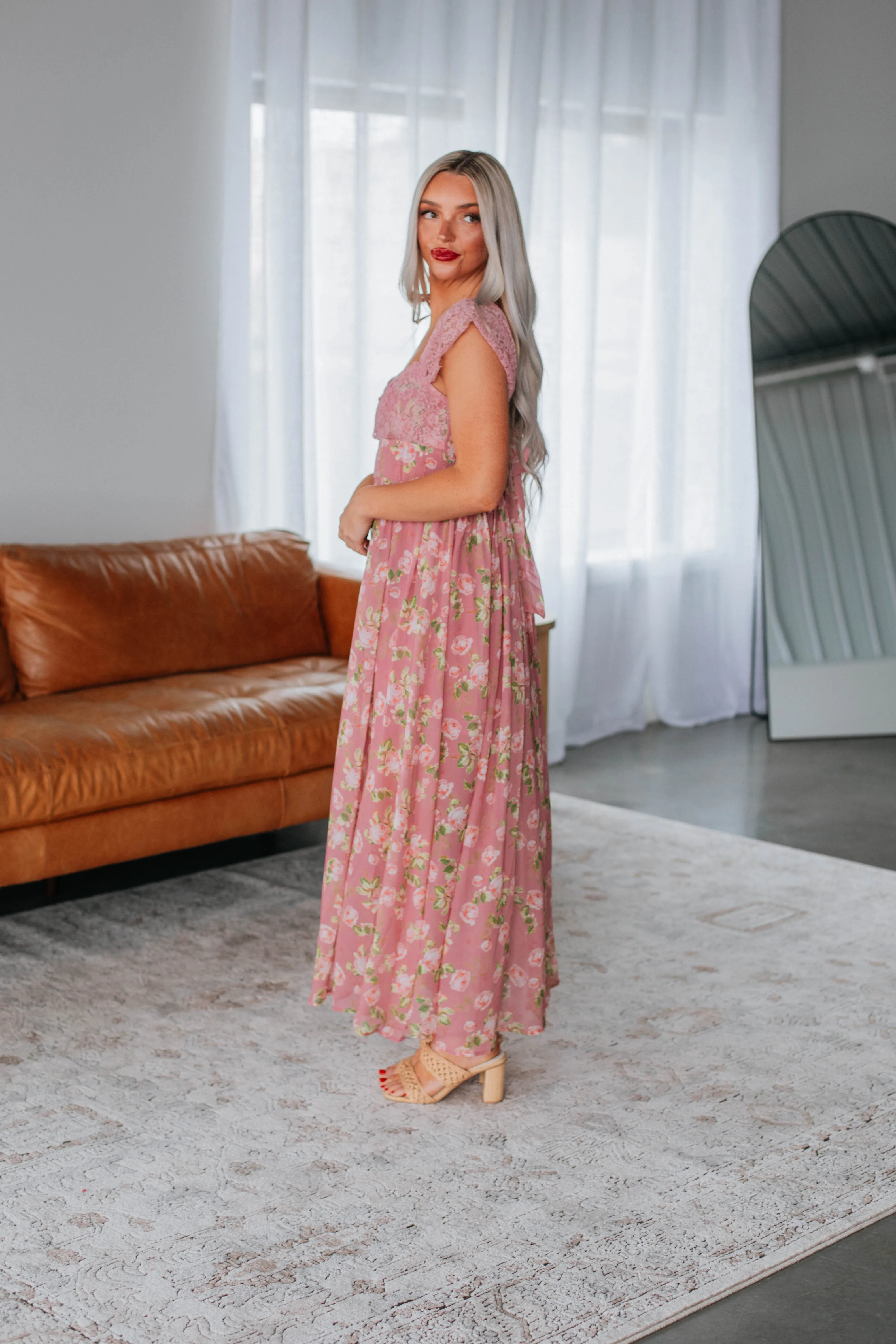 Edwina Maxi Dress - Peony Mix