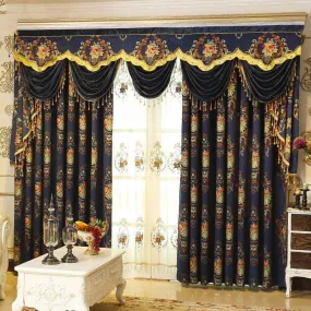 Elegant Geometric Pattern Blackout Curtains for Living Room and Bedroom