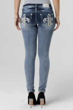 Fleur de Paisley Skinny Jeans