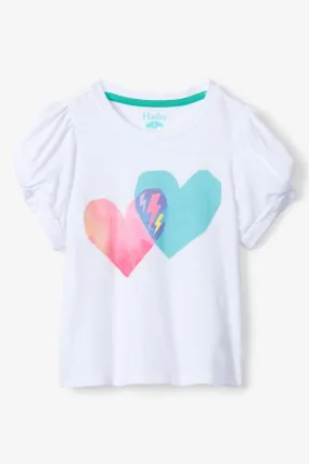 Girls Shirt Hatley Hearts Twisted