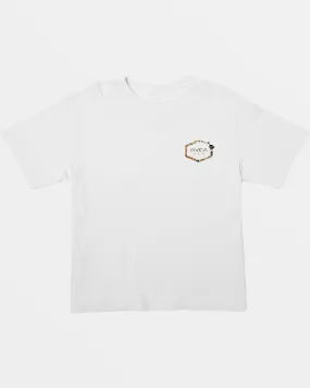 Hawaii Hex Cropped Tee - White