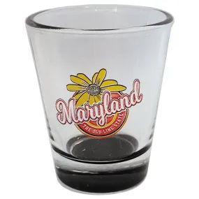 Maryland Black Eyed Susan Shot Glass