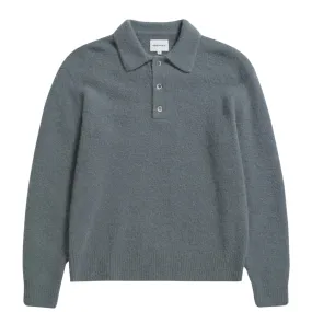 Rasmus Relaxed Brushed Polo - Mouse Grey