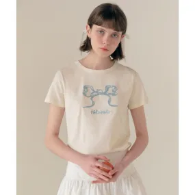 RIBBON HALF T-SHIRT