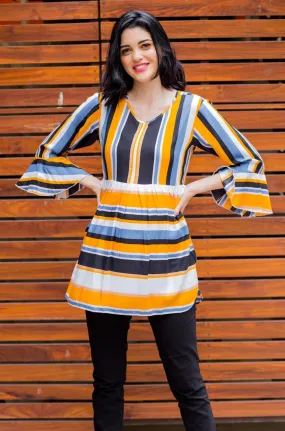 Timeless Multicolor Striped Nursing Top