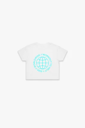 Worldwide Crop Top - White